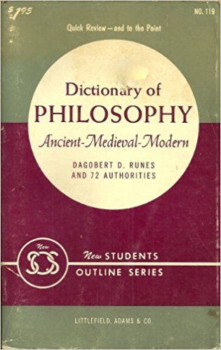 Cover of Runes, Dictionary of Philosophy