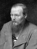 Portrait of Fyodor Dostoevsky, adapted from Vasily Perov painting, 1872, Tretyakov Gallery