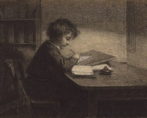 “The Scholar” 1869
Drawing Edmond Eugéne Valton
National Gallery of Art
Washington, DC
