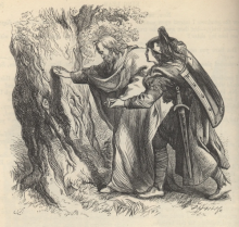 Edgar & Gloucester
Shakespeare, _King Lear_ Act V Sc. II
Illustrator: John Gilbert
Engraving by Dalziel Brothers 1867
From _Works of Shakespeare_ 
ed., Howard Staunton
(London: George Routledge & Sons, 1867), 110