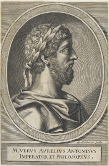 “Marcus Aurelius” 
Roman Emperor 121-180
Engraving by William Faithorne, 1650-1680
National Portrait Gallery NPG D22628
London, UK